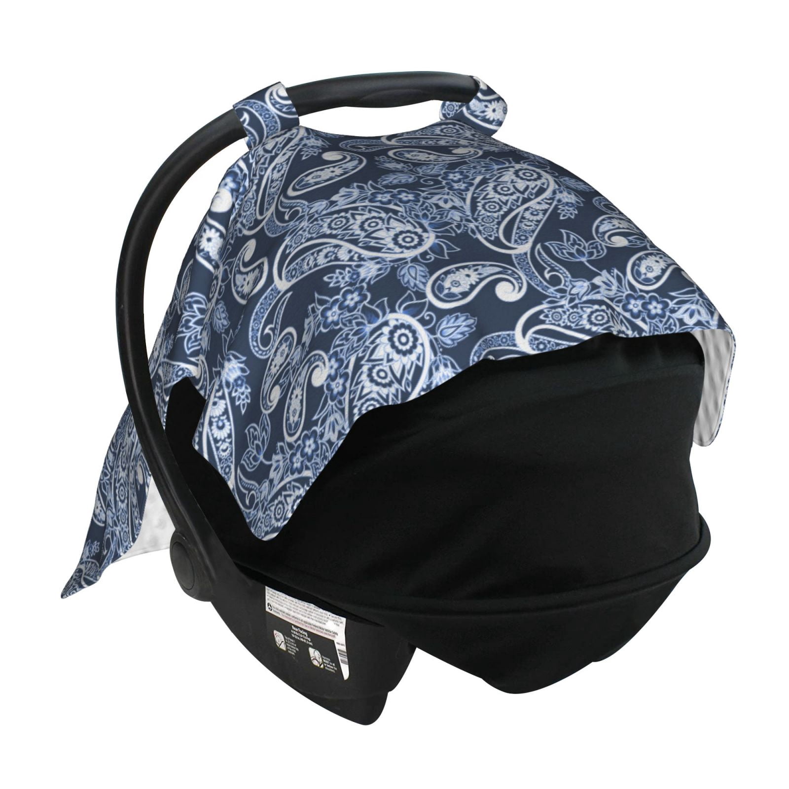Car Seat Cover Baby - Paisley Pattern No.90130 Breathable Infant Car Seat Cover for Baby Carseat, Lightweight Comfort Baby Essentials Must Haves Newborn Stuff for Girl Boy
