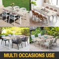 thumbnail image 5 of Farmhouse Spring Table Cloths for 6 Foot Rectangle Tables, Retro Bicycles Flowers Vines Butterfly Patio Waterproof Elastic Fitted Tablecloths, Washable Rectangular Table Cover for Camping, 5 of 8