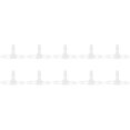 thumbnail image 1 of 10Pcs 3 Way Plastic Fitting Pressure Temperature Resistant T Shaped Tee 1/2 Barb Fitting2.4, 1 of 5