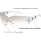 thumbnail image 2 of Gafas de sol Haqptul Rimless Y2K Star Wrap Around UV400, 2 of 7