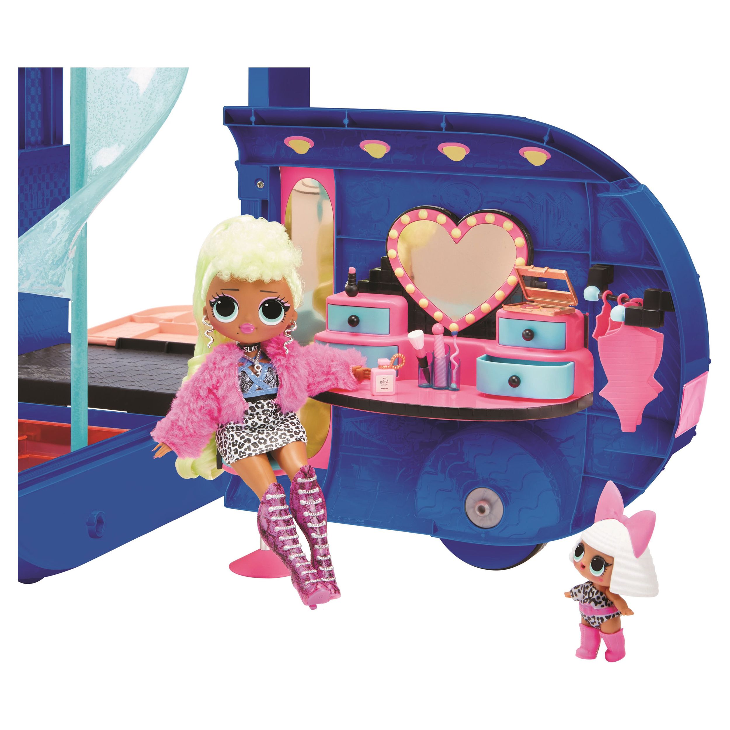 L.O.L. Surprise! O.M.G. 4-in-1 Glamper Fashion Camper with 55+ Surprises (Electric Blue) - image 3 of 4