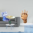 thumbnail image 2 of Figura de oso,Bandeja para gatos Bandeja para dulces para gatos Bandeja para estatuas de resina,Escultura de mano,Escultura de mano,manos entrelazadas,amantes abrazados.,Figuras de estatuas de, 2 of 8