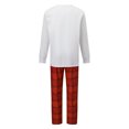 thumbnail image 3 of RUINIXCW Christmas Family Pajamas Matching Set Tree Print T-shirt with Plaid Pants, 3 of 6