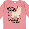 thumbnail image 4 of Inktastic Grammie's You Say Alpaca My Bags Boys or Girls Long Sleeve Baby Bodysuit, 4 of 5