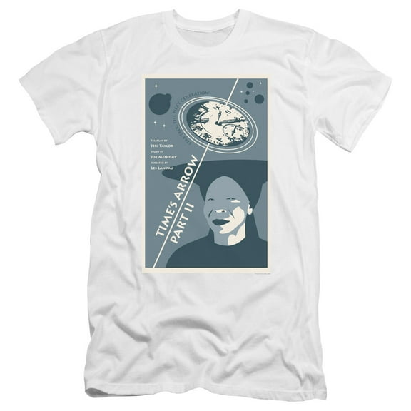 Star Trek Tng Season 6 Episode 1 Premium Canvas Adult Slim Fit 30/1 T-Shirt White