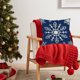 thumbnail image 4 of Fundas de Cojín Navideñas de 45X45 Cm con Estampado de Copos de Nieve y Ciervos En Rojo y Blanco. Fundas Decorativas para Cojines Decorativos Del Hogar, Sofá, Cama o Coche., 4 of 6