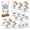 12-Friendsgiving, variant on 12 Friendsgiving Clear Shot Glasses Party Favor Set with Cards and Bags
