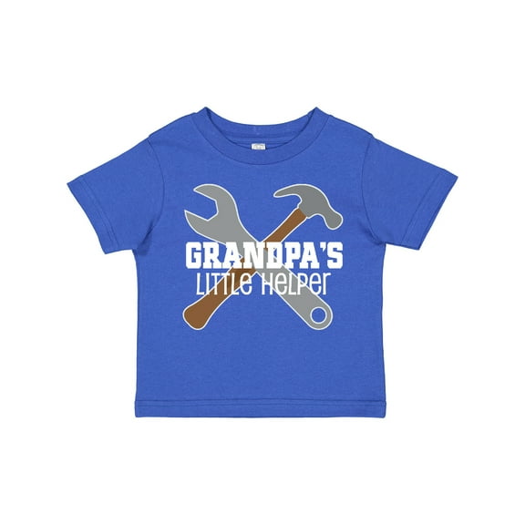 Inktastic Grandpa's Little Helper Boys Toddler T-Shirt