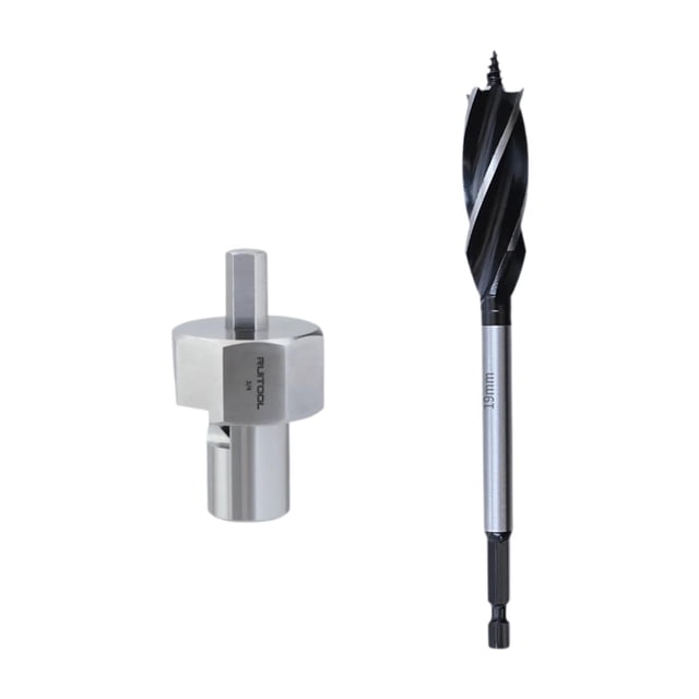 koolsoo 3/4" Bench Dog Hole Chamfer Reamer and Drill Bit for Workbench 9mm Hex Shank
