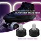 thumbnail image 4 of 2 piezas de freno de patines de doble fila, freno universal 85a, cabezal de freno ajustable de goma, repuesto de rodillo de patinaje para exteriores, 4 of 5