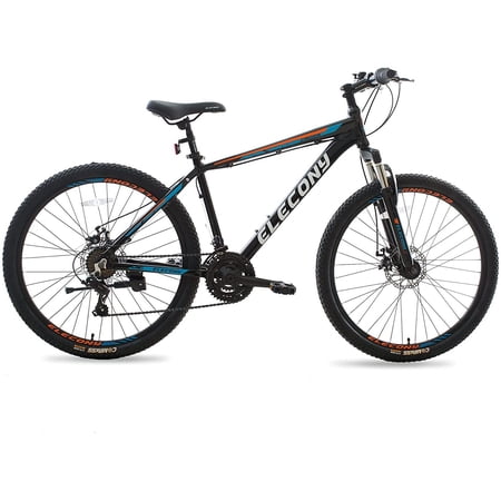 SUGIFT Mountain Bike 26 inch  21 Speed Mountain Bicycle Dual Disc Brakes for Woman Men Adult BLACK