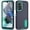 Darkblue+Mint, variant on Lunvic for Samsung Galaxy A26 5G Case with Kickstand, Heavy-Duty 3-in-1 Dual-Layer Shockproof Full Body Bumper Protective Phone Cover, Gray+Green