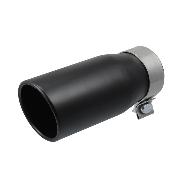 Tubo de escape de coche compatible con Toyota Tacoma 2005-2023, anticorrosión, entrada de 2,8 pulgadas, salida de 3,54 pulgadas, longitud de 8,5 pulgadas, acero inoxidable negro