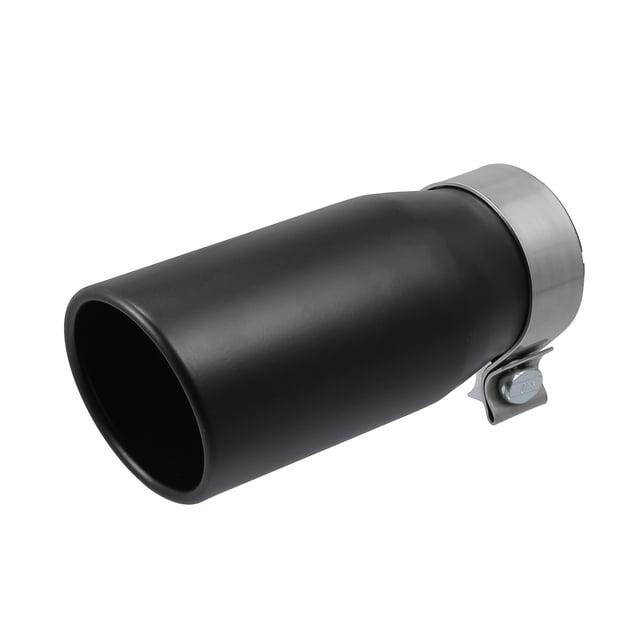 Tubo de escape de coche compatible con Toyota Tacoma 2005-2023, anticorrosión, entrada de 2,8 pulgadas, salida de 3,54 pulgadas, longitud de 8,5 pulgadas, acero inoxidable negro
