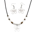 thumbnail image 1 of Wisewang Multi-Layered With Hollow Earrings. Stylish From With Design. Perfect For Layering, Suitable As For And Seniors silver Necklace + Earrings, 1 of 3