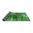 thumbnail image 2 of Ahgly Company Indoor Square Oriental Emerald Green Industrial Area Rugs, 4' Square, 2 of 4
