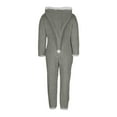 thumbnail image 6 of cocolona Womens Winter Onesies Pajamas Fleece Fuzzy Hooded Jumpsuit Christmas Pajamas Soft Romper Warm One Piece Sleepwear Loungewear, 6 of 8