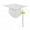 White, variant on ievspot Graduation Cap with 2025 Tassel Class of 2025 Unisex Adult Matte Graduation Cap for High School Bachelor