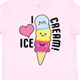 thumbnail image 4 of Inktastic I Love Ice Cream with Cute Ice Cream Cone Boys or Girls Toddler T-Shirt, 4 of 5