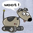 thumbnail image 2 of CafePress - FIN Robot Dog Woot - Cute Infant Baby Football Bodysuit, 2 of 3