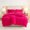 Rose Red, variant on All-Season Plush Duvet Cover Set - Easy Care, Soft and Warm with Zipper Closure & Pillowcases, Elegant Solid Color for Every Decor