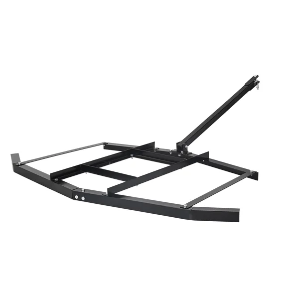 66" Tow Behind Drag Harrow for ATVs and UTVs,Q235 Steel Driveway Grader with Adjustable Bars,Supports up to 50 lbs for Garden Lawn Tractors