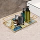 thumbnail image 5 of Bandeja de tocador de baño Sunnimix organizador de Maquillaje L Azul y dorado, 5 of 8