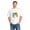 White-83, variant on Men's Cotton T-Shirt, Wake Up Rabbit Shadow Dark Graphic Crew Neck Short Sleeve Tee for Casual Wear