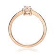 thumbnail image 3 of Gin & Grace 10k Rose Gold Genuine Pear-cut Morganite and Diamond Ring, 3 of 6