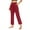 Red, variant on Gkeoshab Yoga Pants Women Women's High-Waisted Yoga Pants with Side Slits Stretchy Polyester Spandex Summer Casual Trousers Beige L