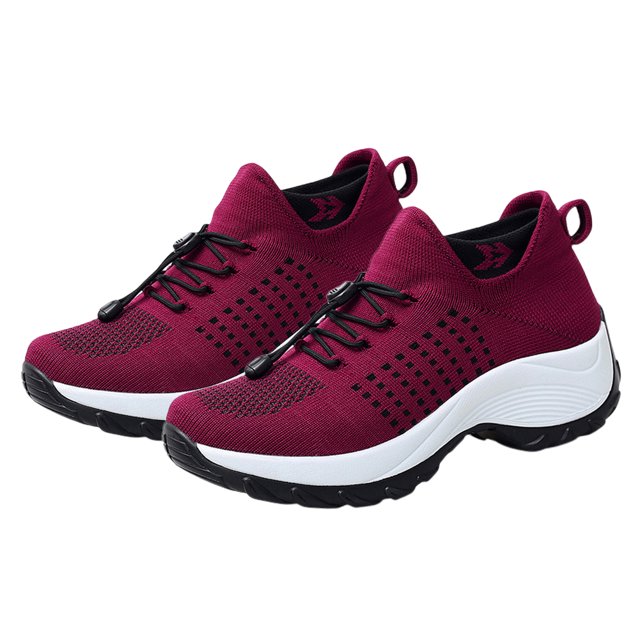 Zapatos Para Caminar Mocasines informales para mujer, zapatillas deportivas informales para suministros al aire libre (38 rojo) Tmvgtek Para Estrenar