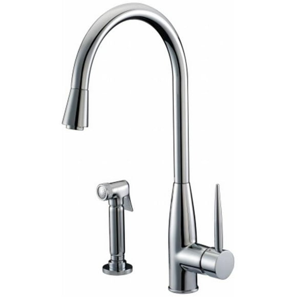 Dawn Kitchen & Bath AB50 3178C Single-Lever Kitchen Faucet with Side Spray - Chrome