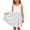 White, variant on qucoqpe Spaghetti Straps Mini Dress Casual Comfy Pleated Soft Solid Color Spaghetti Straps Beach Vacation Dresses for Girls