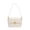 white, variant on Genuine Cowhide Women Saddle Bag, Coffee Brown Smooth Leather Flap Crossbody Bag