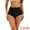 Black, variant on DARING DIVA Women's High Waist Briefs Flatten Stomach Shapewear Panties Dark Green L