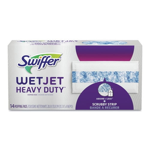 Heavy Duty 11.3 in. x 5.4 in. WetJet System Refill Cloths - White (56/Carton)