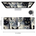 thumbnail image 2 of nygtbtfer Cats Galore Mouse Pad, Square Anti-Slip Rubber Mousepad, Premium-Textured Mouse Mat, Cute Office Mouse Pads for Women Men Computer Laptop, 2 of 6