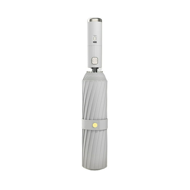Soidarity Paraguas exterior resistente a los rayos UV, disfrute de protección solar y funcionalidad de ventilador de refrigeración, portátil Ropa Deportiva, Zapatos gris