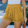 thumbnail image 5 of uublik Women Shorts Super Soft Loose with Pockets Lounge Shorts Yellow, 5 of 5
