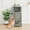 grey, variant on Dog Feeding Station with 2 Elevated Dog Bowls, Pet Feeding Station,turn over Top Pet Food Cabinet,Pet Food Container,Pet Toy Storage Organizer,Modern Storage Organizer