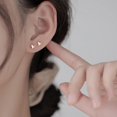 thumbnail image 3 of Solid 925 Sterling Silver Tiny Butterfly Earrings Studs for Women Teens Tiny Studs Earrings, 3 of 13