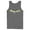 Charcoal, variant on Men's Batman Logo Messy Text Tank Top Charcoal Medium