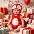 thumbnail image 2 of RUINIXCW Baby Animal Sleeveless Fox/Frog Romper with Hat Halloween Cosplsy, 2 of 9
