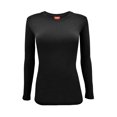 thumbnail image 2 of ACTIVE UNIFORMS Women's Under Scrub Tee Crew Neck Long Sleeve T-Shirt 2 - Pack (Black, XX-Large), 2 of 5