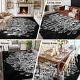 thumbnail image 5 of Large Area Rugs for Living Room Bedroom, Crystal Chandelier 6'x9' Rug Washable Carpet Runner Indoor Outdoor, Candle Abstract Luxury Modern Non Slip Floor Mats Rug for Kitchen, Playroom, 5 of 8