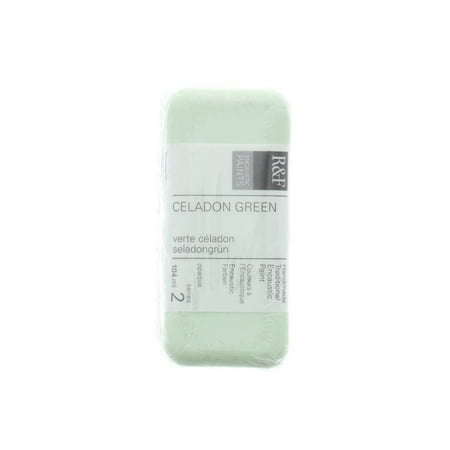 UPC: 0836943001060 | R&F Handmade Paints Encaustic Paint Cake  104ml  Celadon Green