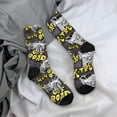 thumbnail image 5 of Bingfone Compression Socks for Women and Men Long Socks for Running Athletic Cycling Nurse- White Retro Off-Road Vehicle, 5 of 6