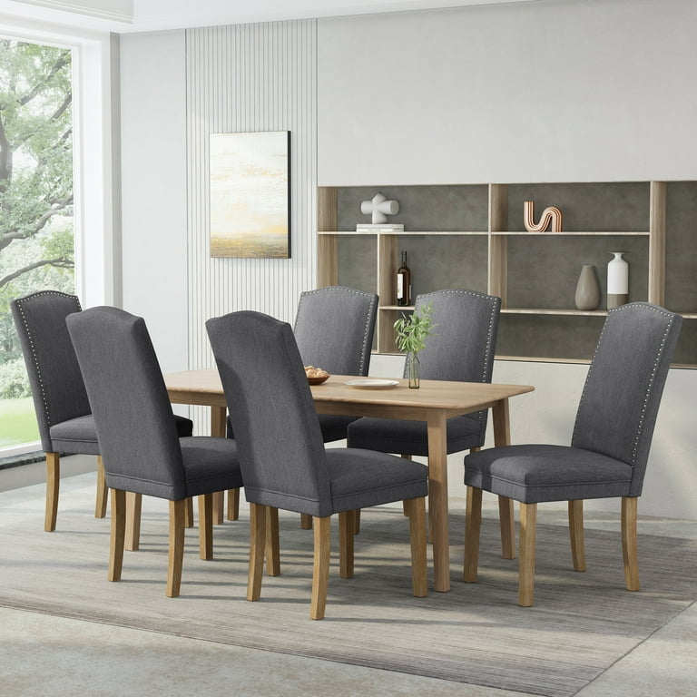 Charcoal dining chairs set of 6 outlet