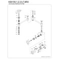 thumbnail image 3 of Kingston Brass KS5102RX Belknap Wall Mount Pot Filler Faucet in Polished Brass, 3 of 5