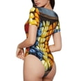 thumbnail image 2 of Fotbe Halloween Fruit Platter Body de Mujer con Cuello Redondo y Mangas Cortas, Sin Mangas Ajustado, Suave, Cómodo y Básico-Large, 2 of 7
